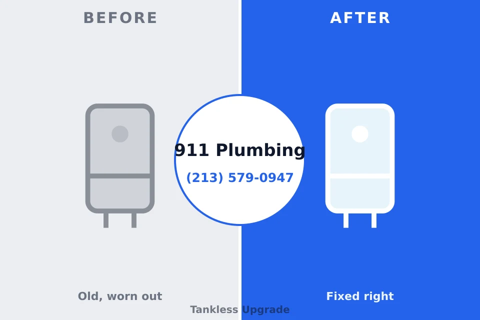 Before and after: plumbing company Asheville, NC